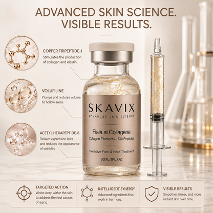 Skavix Silk Peptide Firming Serum with Marine Collagen