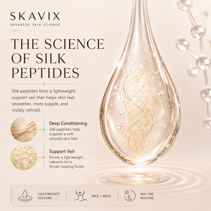 Skavix Silk Peptide Firming Serum with Marine Collagen
